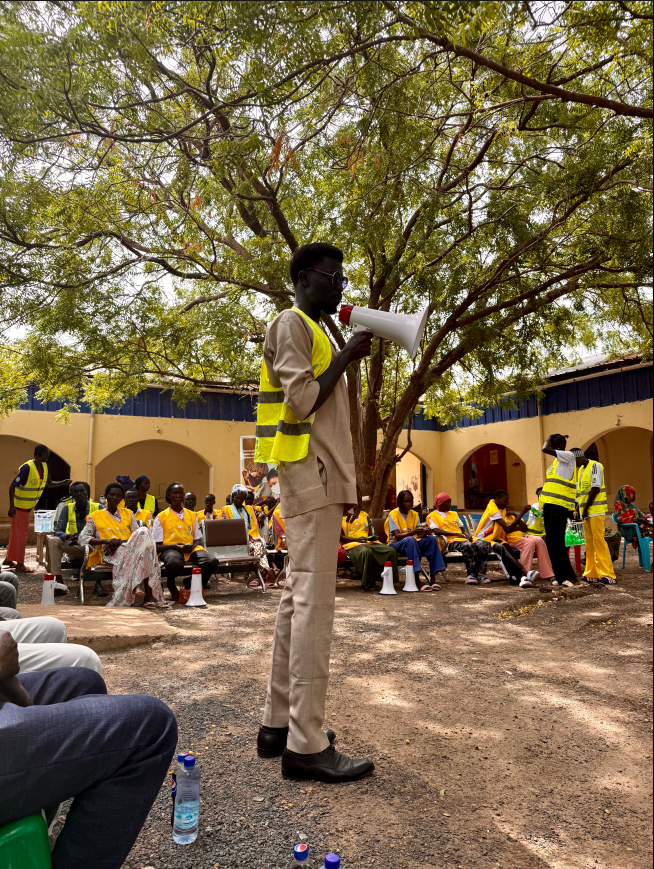 Health workers and local leadership during a public health campaign