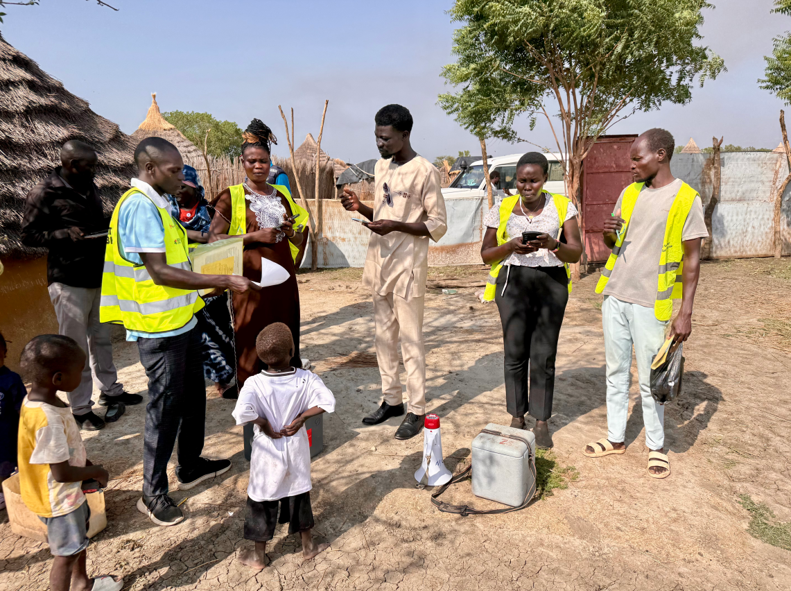 Public health campaign team in the field